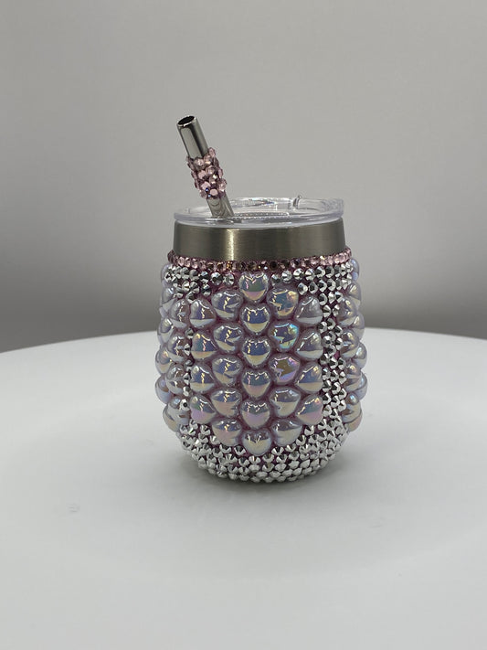 Stainless Steel 3oz Double-Wall Mini Tumbler with Keychain.