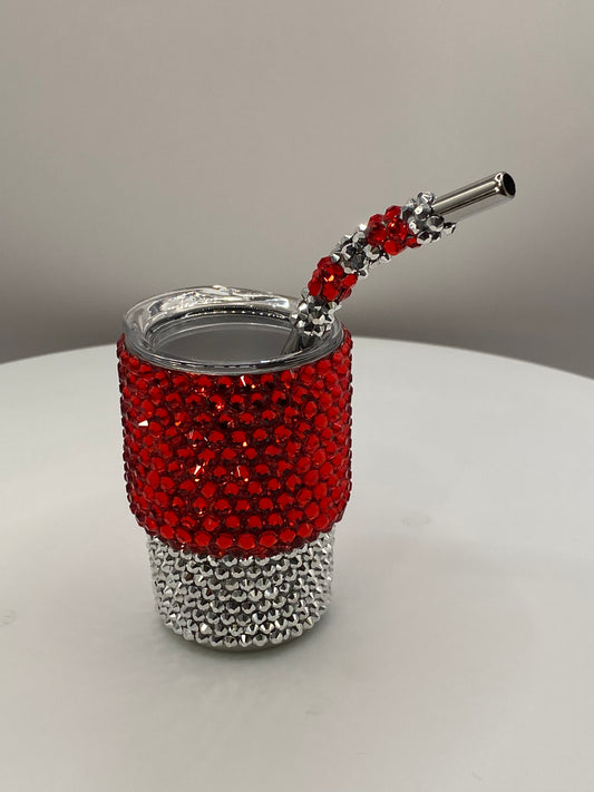 2oz Stainless Steel  Double-Wall Mini Tumbler (Red)